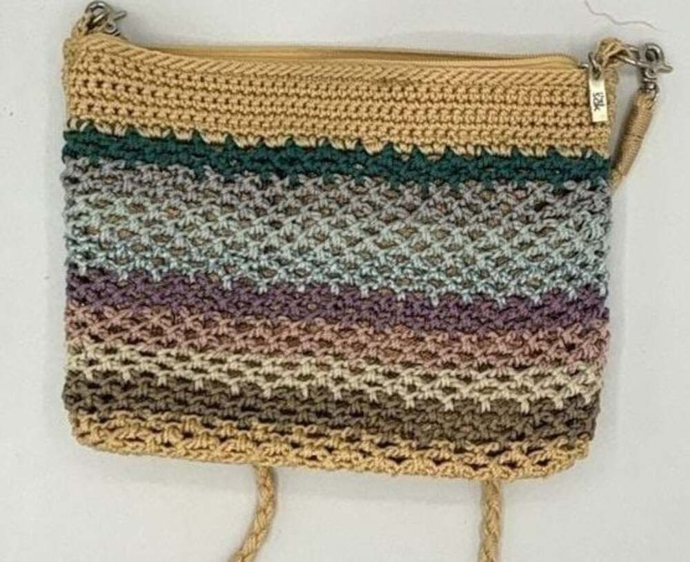 The Sak Crochet Striped‎ Small Shoulder Bag / Crossbody